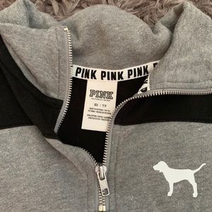 PINK half quarter zip-up